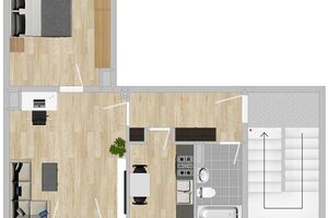 Kompakte 2-Raum-Wohnung mit Balkon in ruhiger Lage