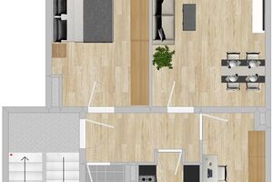 Gemütliche 3-Raum-Wohnung im 1. Obergeschoss