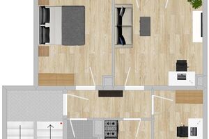 Strehla: 3-Raum-Wohnung, 1. Obergeschoss, Balkon