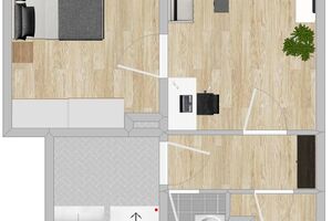 2-Raum-Wohnung mit Balkon am Stadtrand