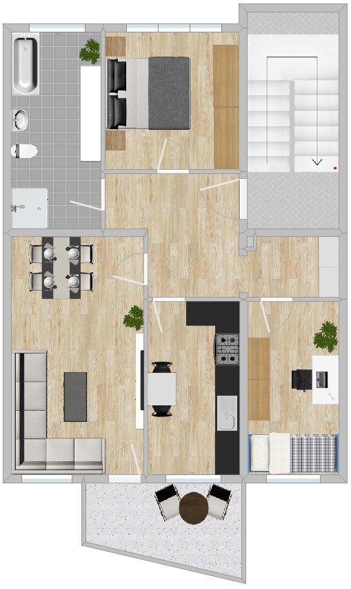 3-Raum-Wohnung * Du BW * Balkon * Zentrum *